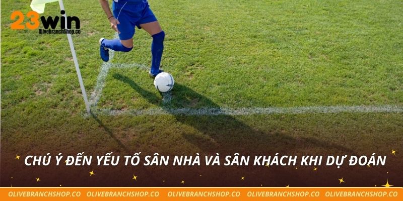 Chú ý đến yếu tố sân nhà và sân khách khi dự đoán