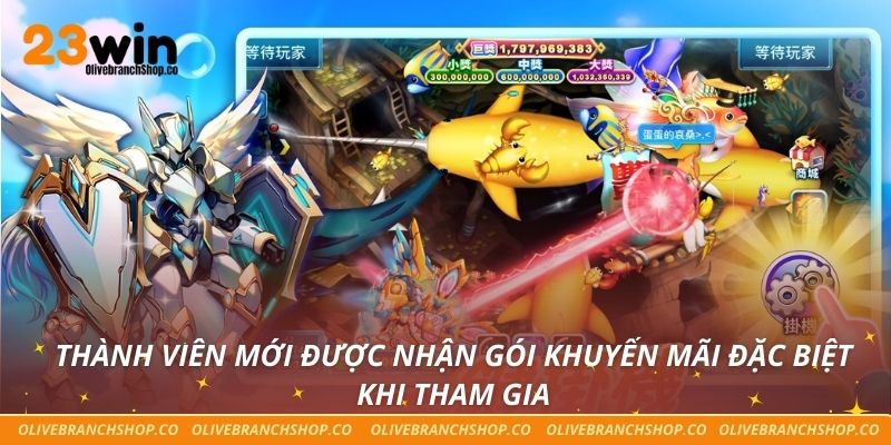 Bắn Cá Xèng Tại 23win – Giải Trí Và Kiếm Thưởng Đỉnh Cao Thành viên mới được nhận gói khuyến mãi đặc biệt khi tham gia